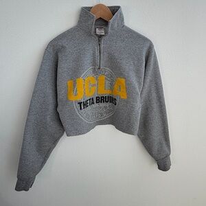 UCLA Fraternity Long Sleeve Cropped Top